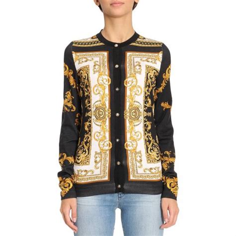 white versace sweater jacket|Versace jumper women.